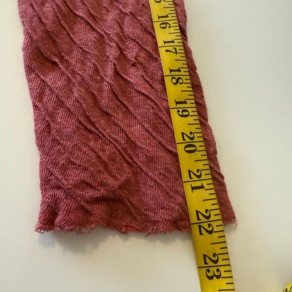 Cut Loose Pumpkin Double Knit Textured Three Quarter Sleeve Top Sz L Casual - Picture 7 of 10